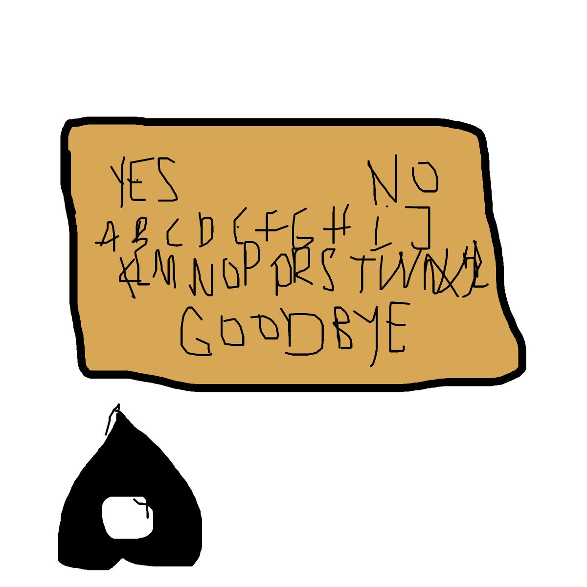 Ouija Board drawing by fine-happy-soul