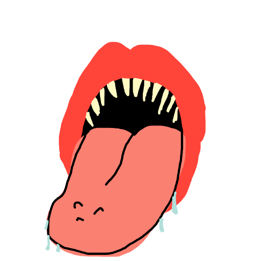 Tongue drawing by mikl pickle