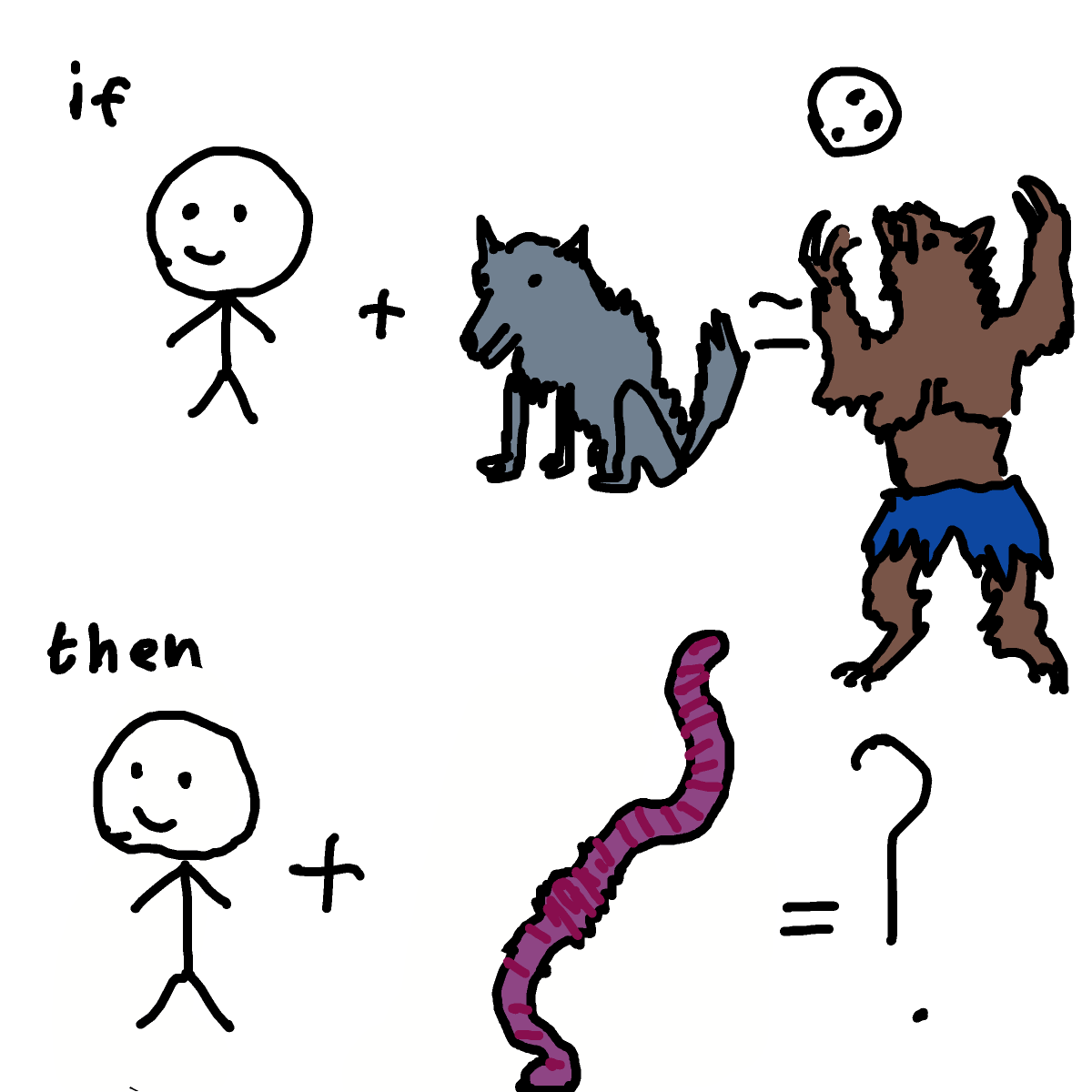 Were-worm drawing by godor