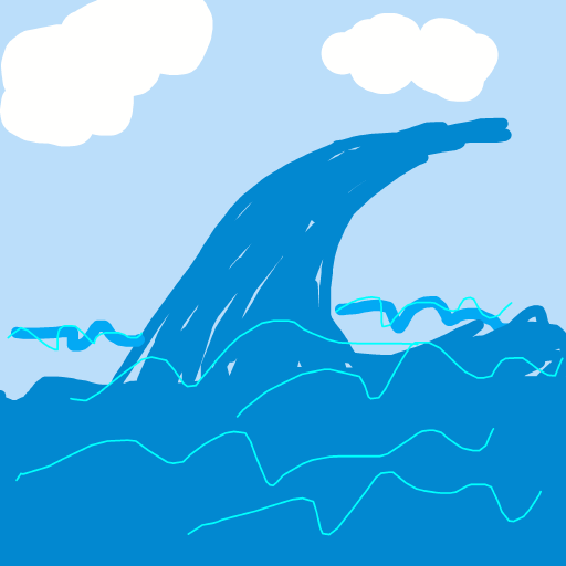 Wave drawing by mijnsie