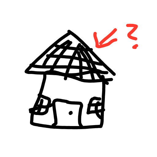 Rooftop drawing by kckitty