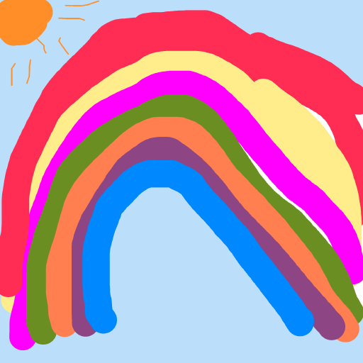 Rainbow drawing by jivemarlin