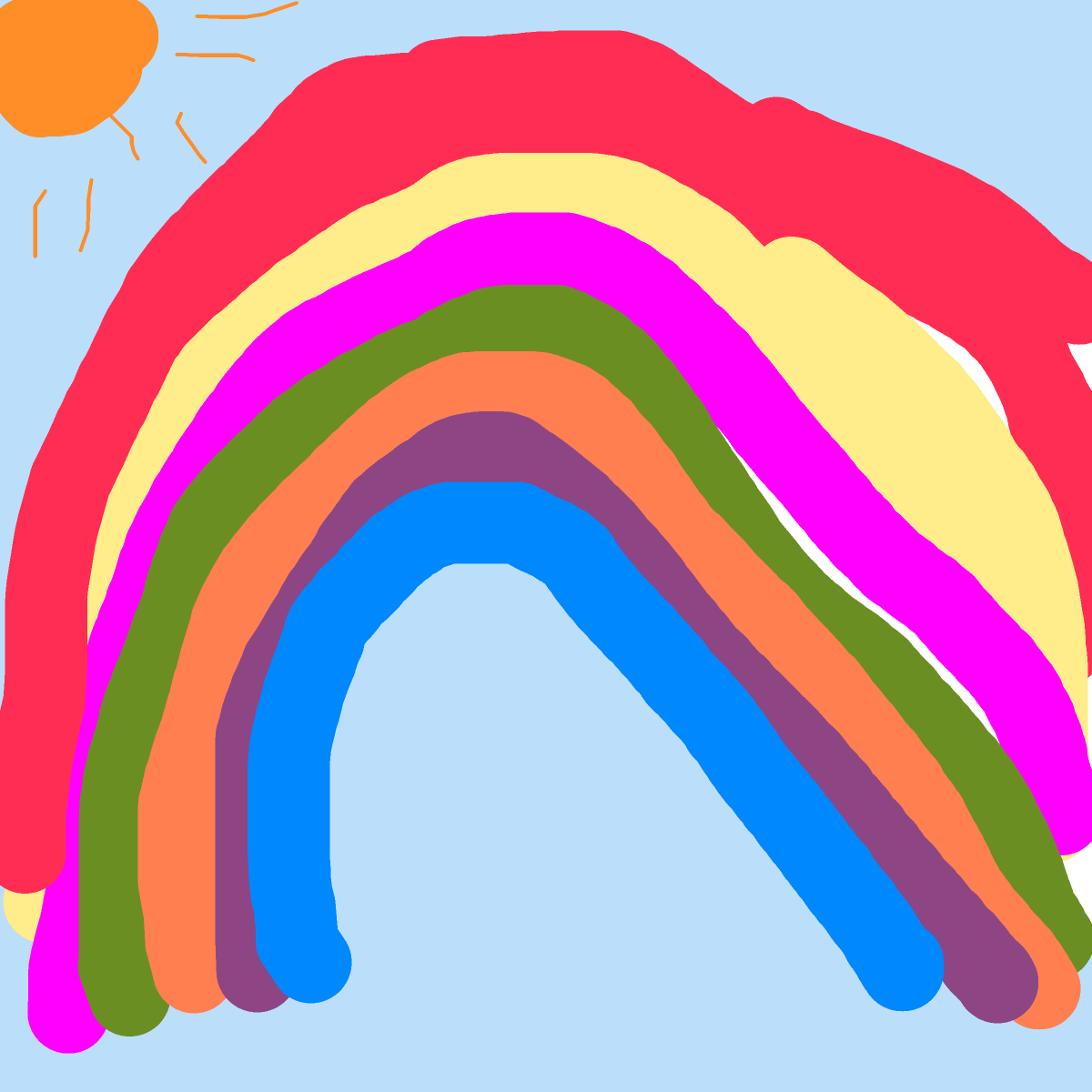 Rainbow drawing by jivemarlin