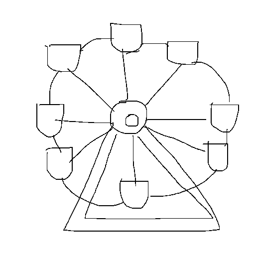 Ferris Wheel drawing by mikestam195