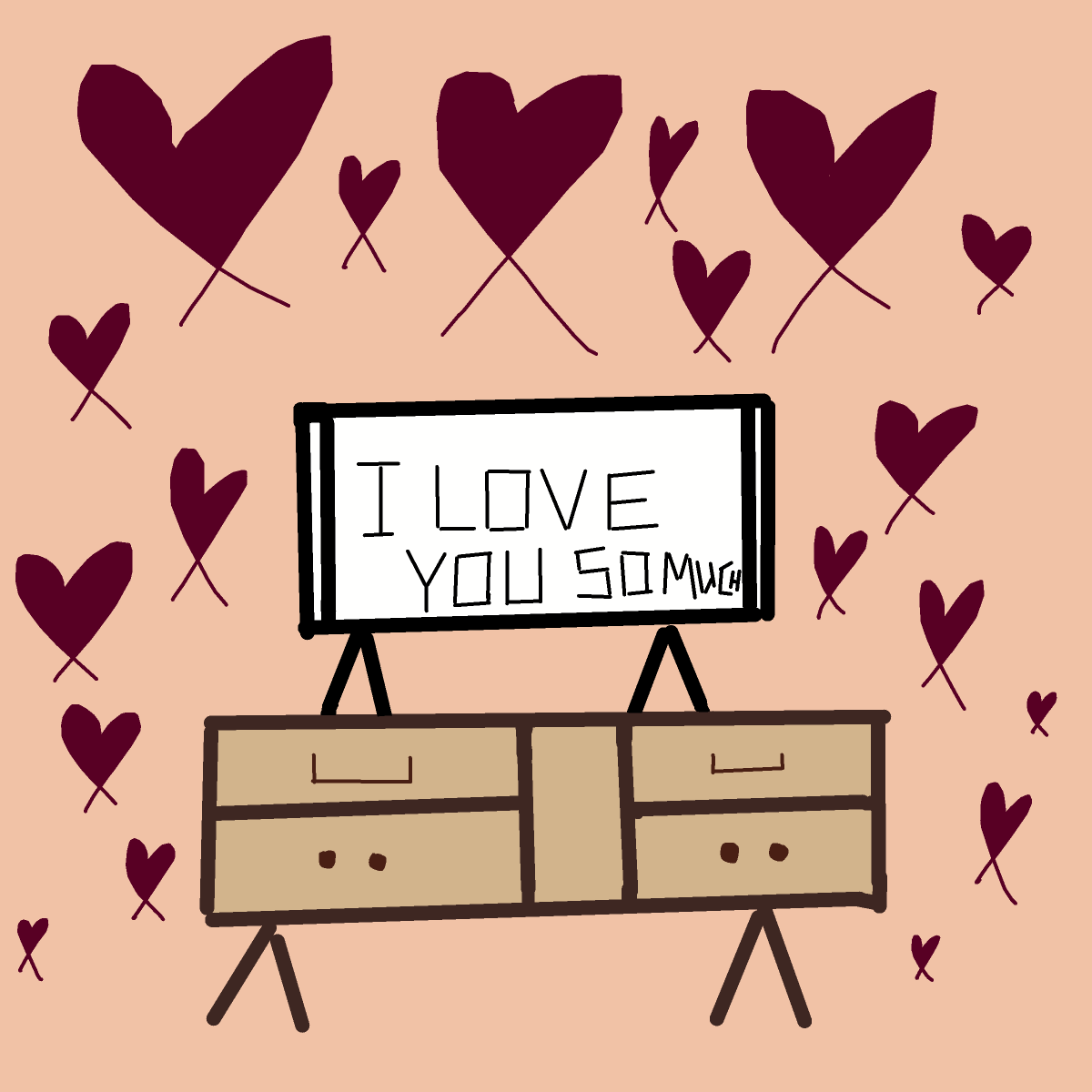 Television drawing by glowxsticx