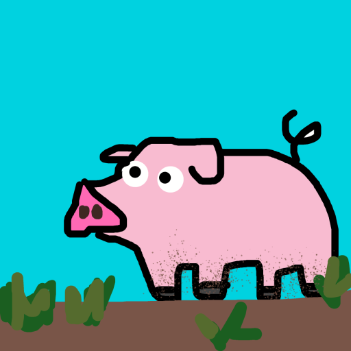 Pig drawing by knoxy