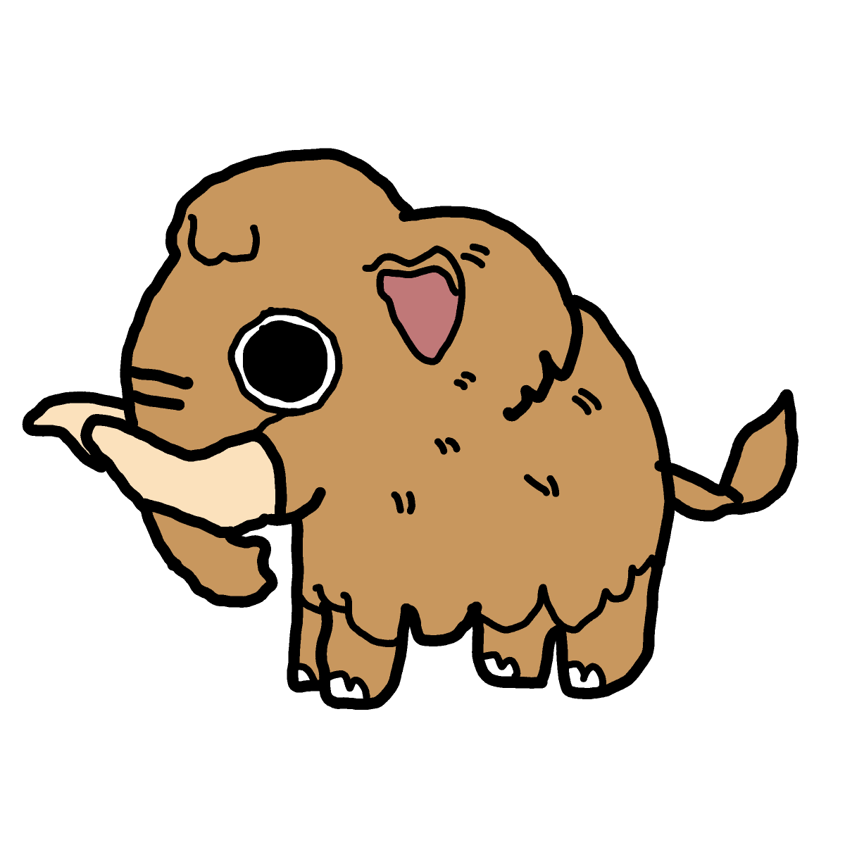 Mammoth drawing by Guardianoflives