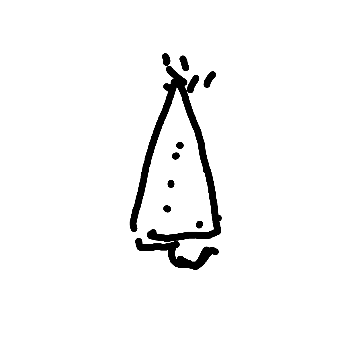 Party Hat drawing by jet-last-carve