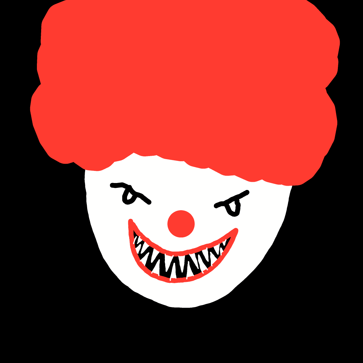 Clown drawing by Purokushi