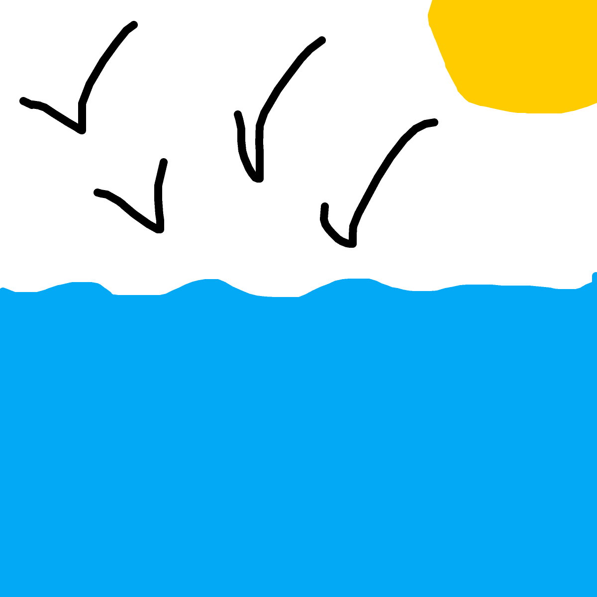 Ocean drawing by bia