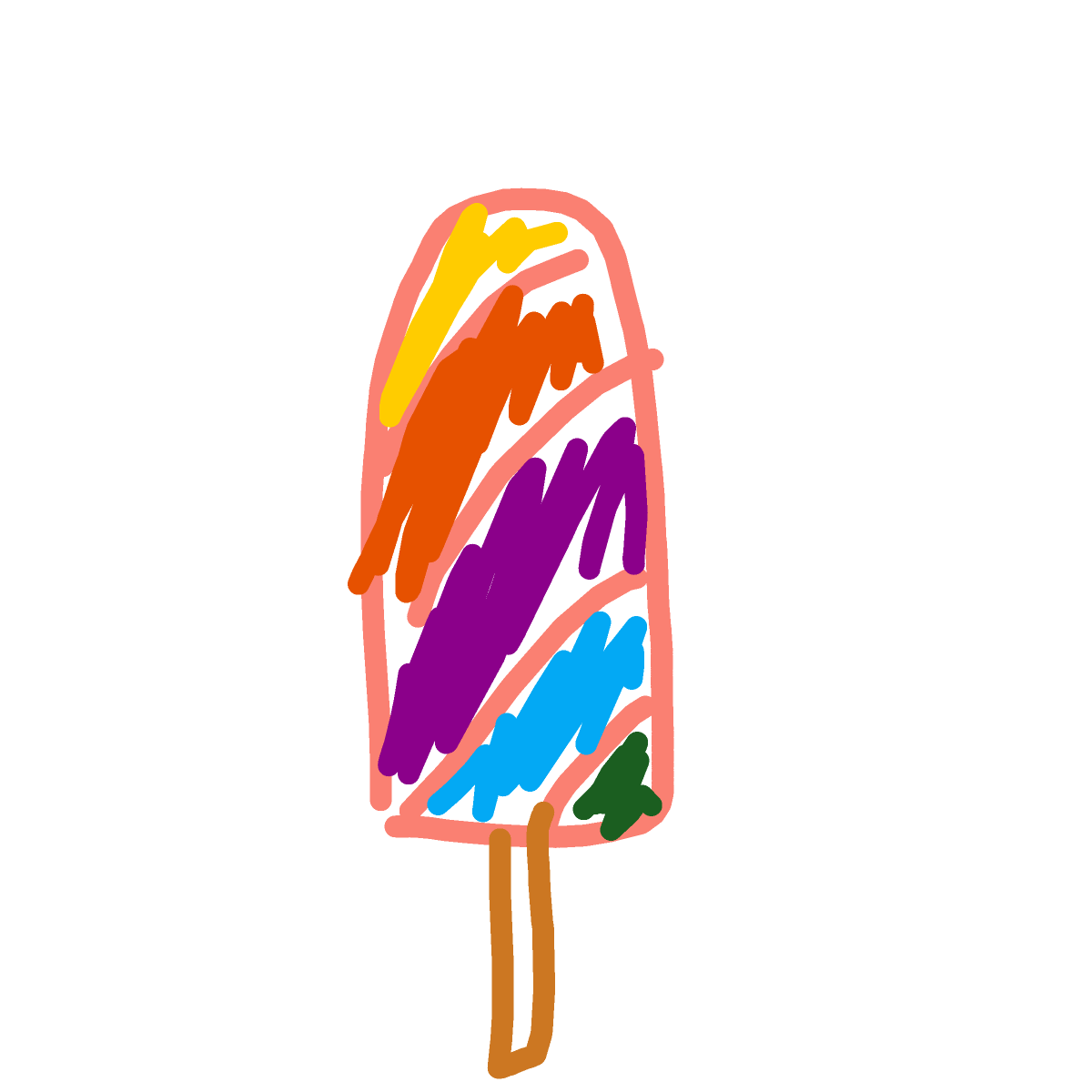 Popsicle drawing by noidea