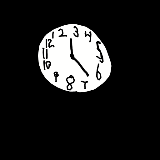 Wall Clock drawing by brave-draw-drawer