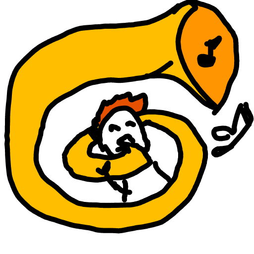 Tuba drawing by Tessie