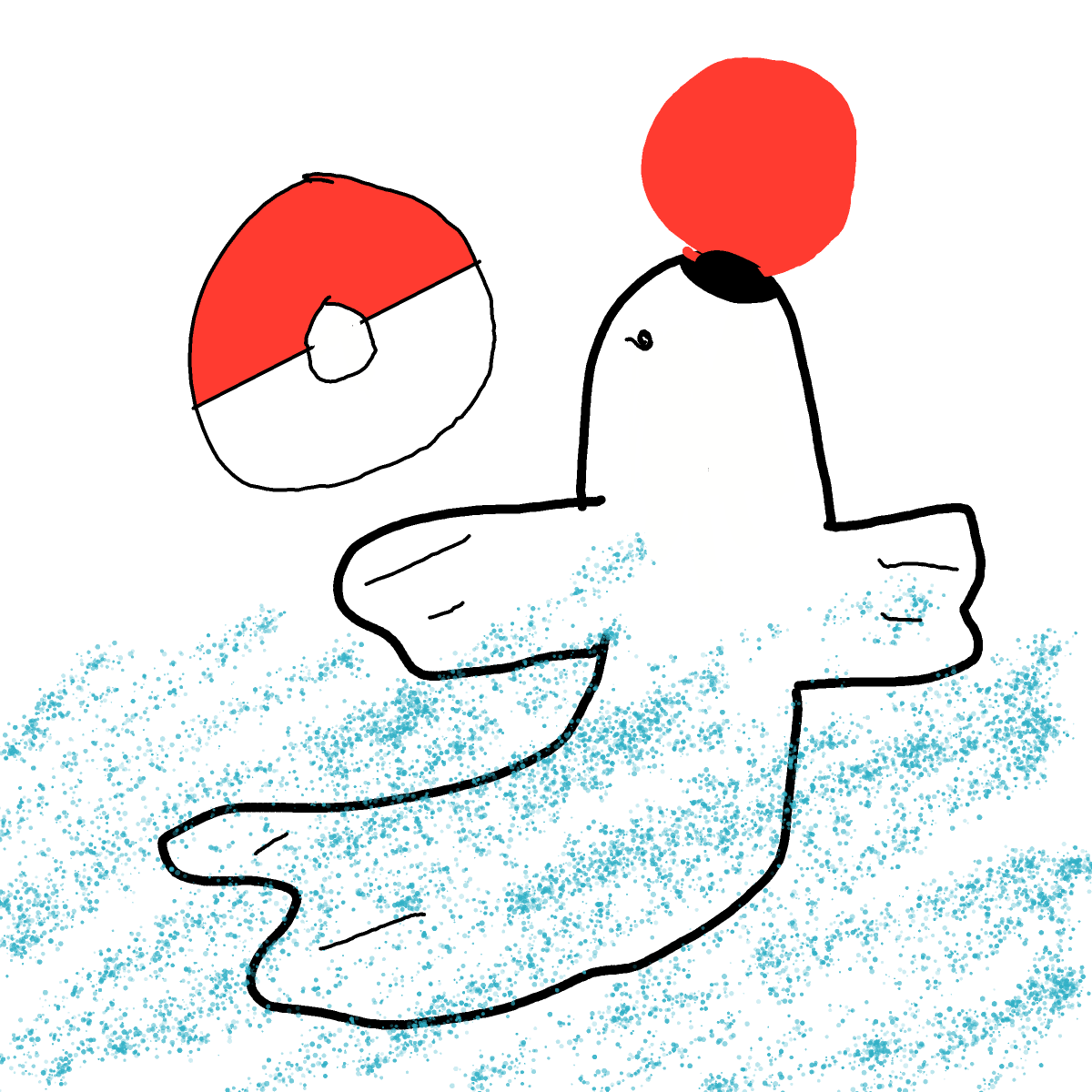 Seel drawing by Shandi