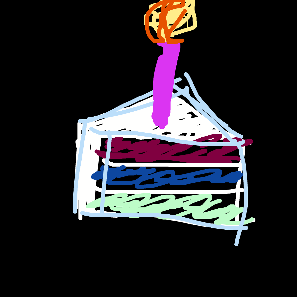 Cake Slice drawing by babitheartist