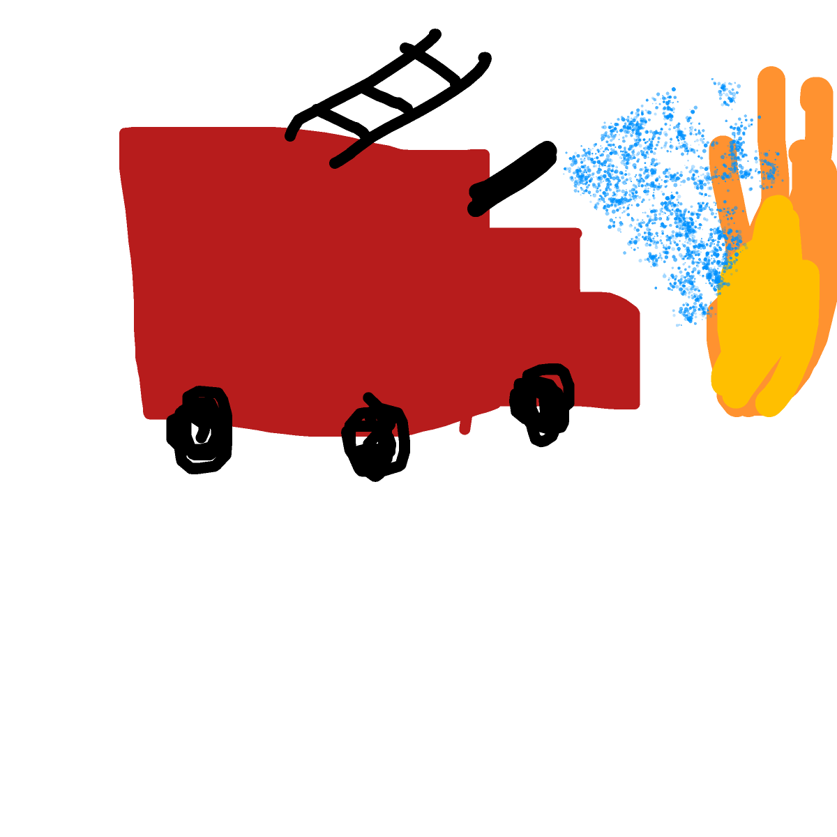 Fire Truck drawing by brianviolin