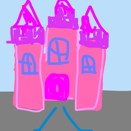 Castle drawing by oxox