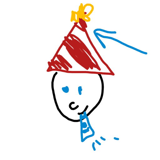 Party Hat drawing by courtnuts