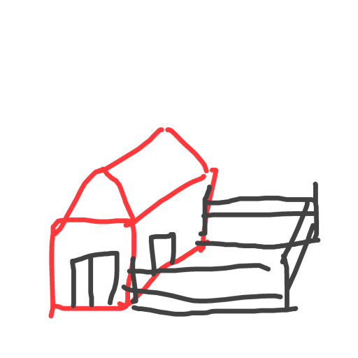 Farm drawing by solar-dawn-artist