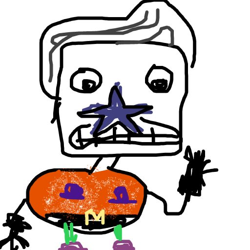 Mermaid Man drawing by paint-brass-bliss