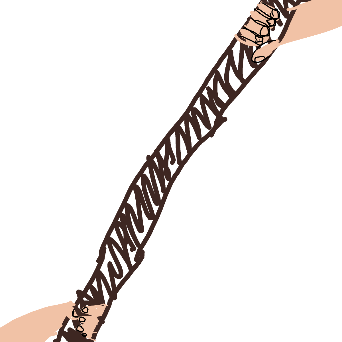 Tug of War drawing by plum-sun-genius