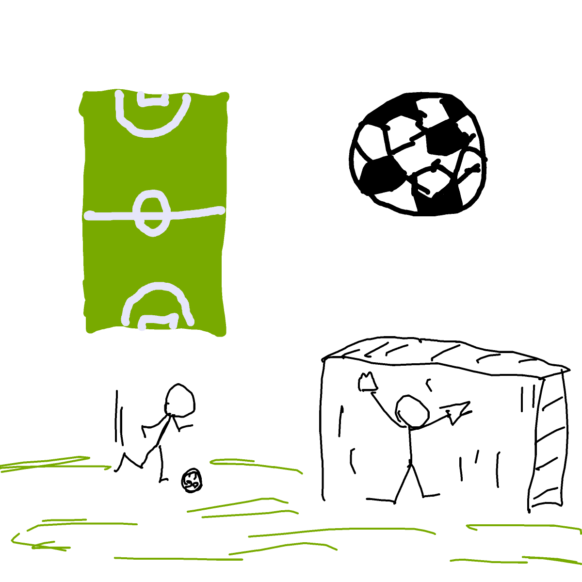 Soccer drawing by godor
