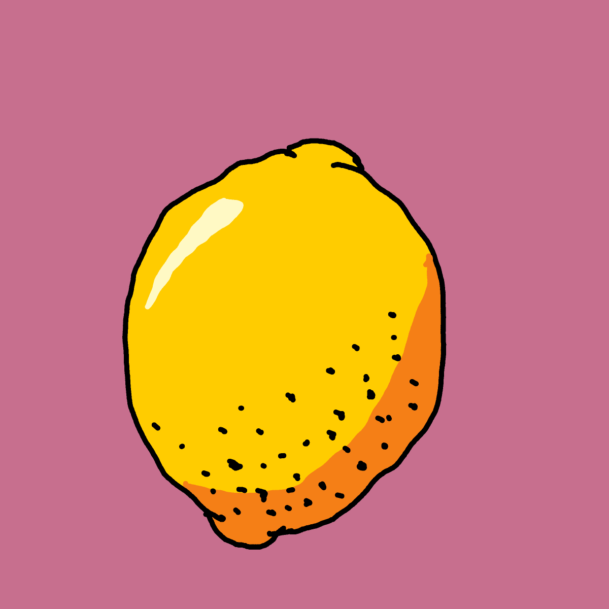 Lemon drawing by Guardianoflives