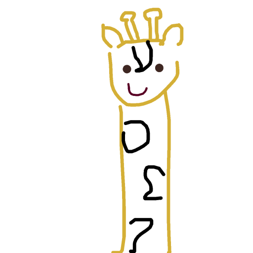Giraffe drawing by grou
