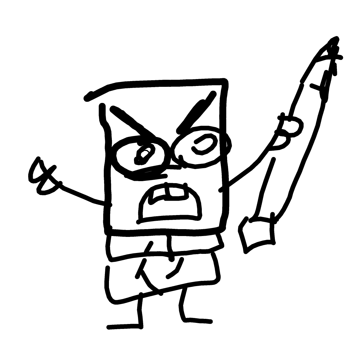 DoodleBob drawing by Juliezzz