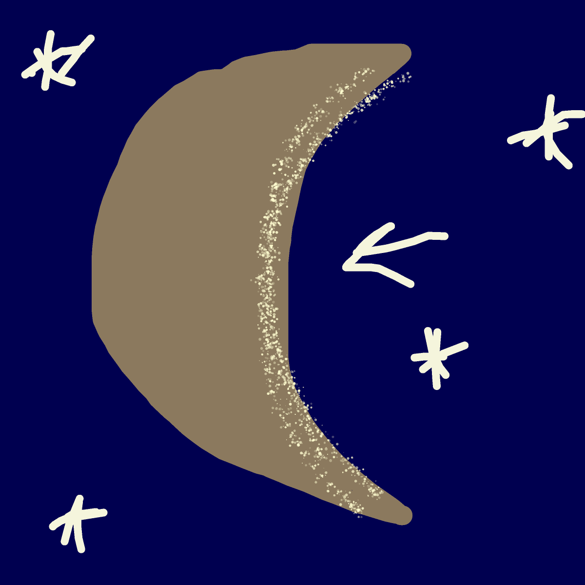 Moon drawing by tirza