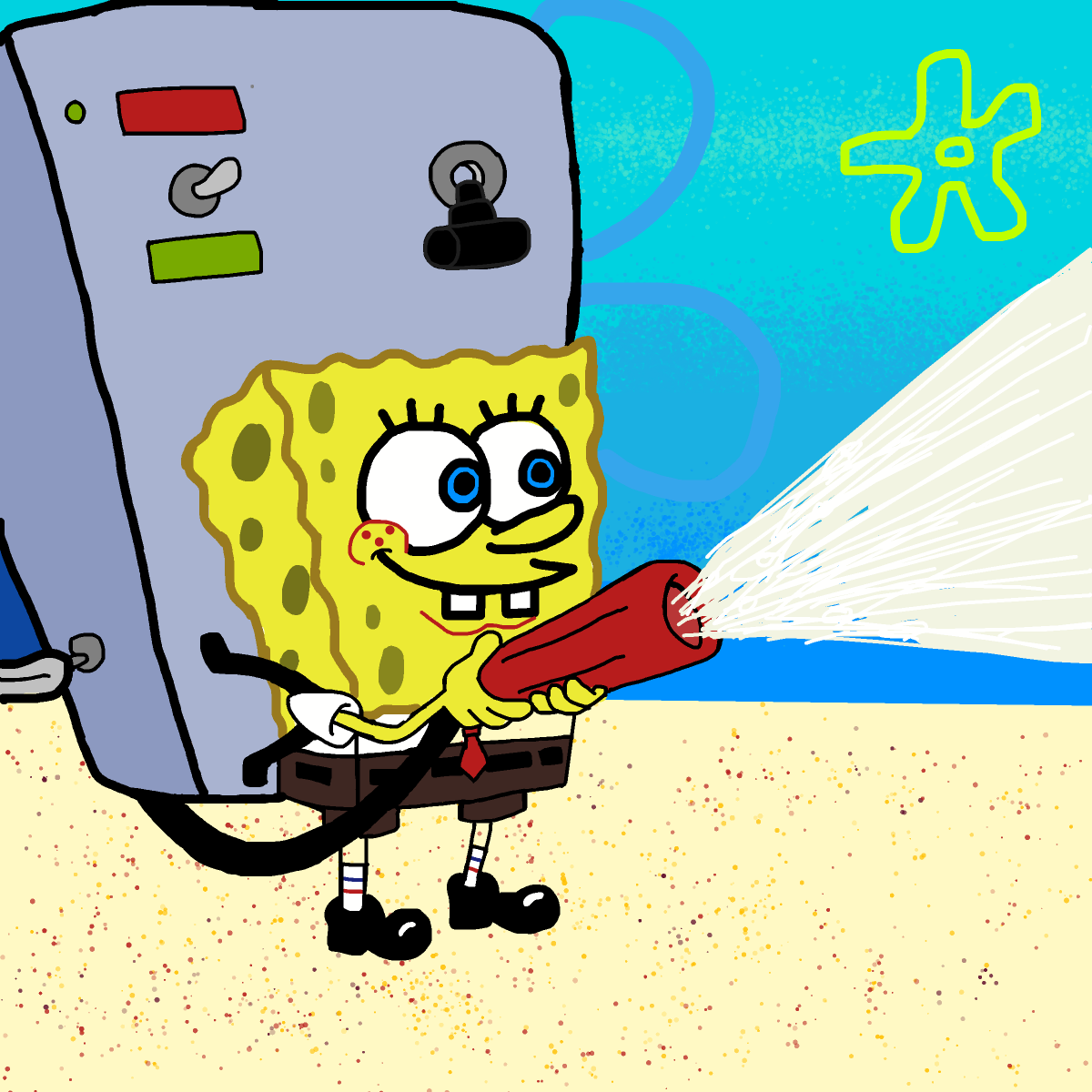Reef Blower drawing by wethebambam