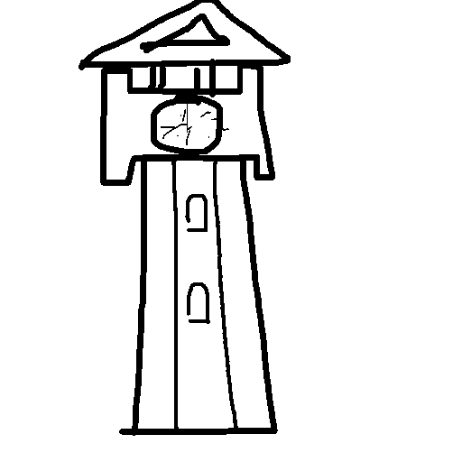 Clock Tower drawing by mikestam195