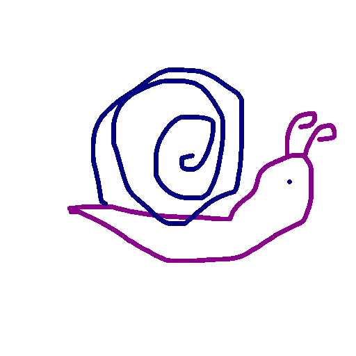 Snail drawing by grou