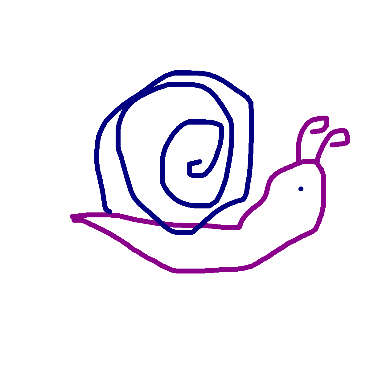 Snail drawing by grou