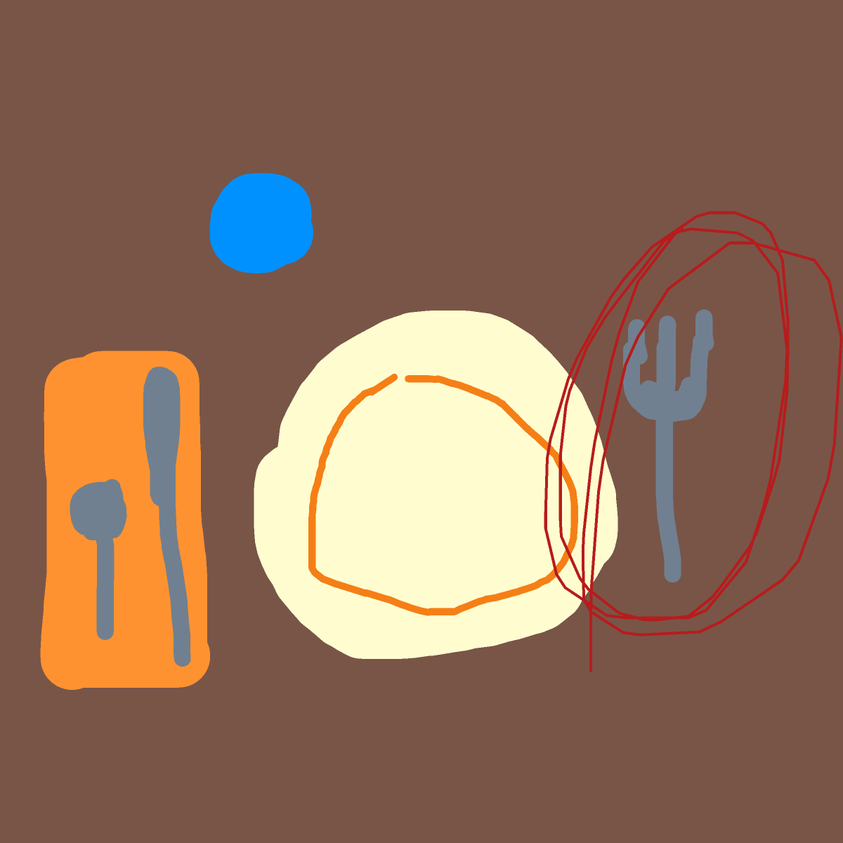 Fork drawing by nice-draw-designer