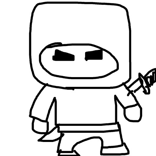 Ninja drawing by mikestam195