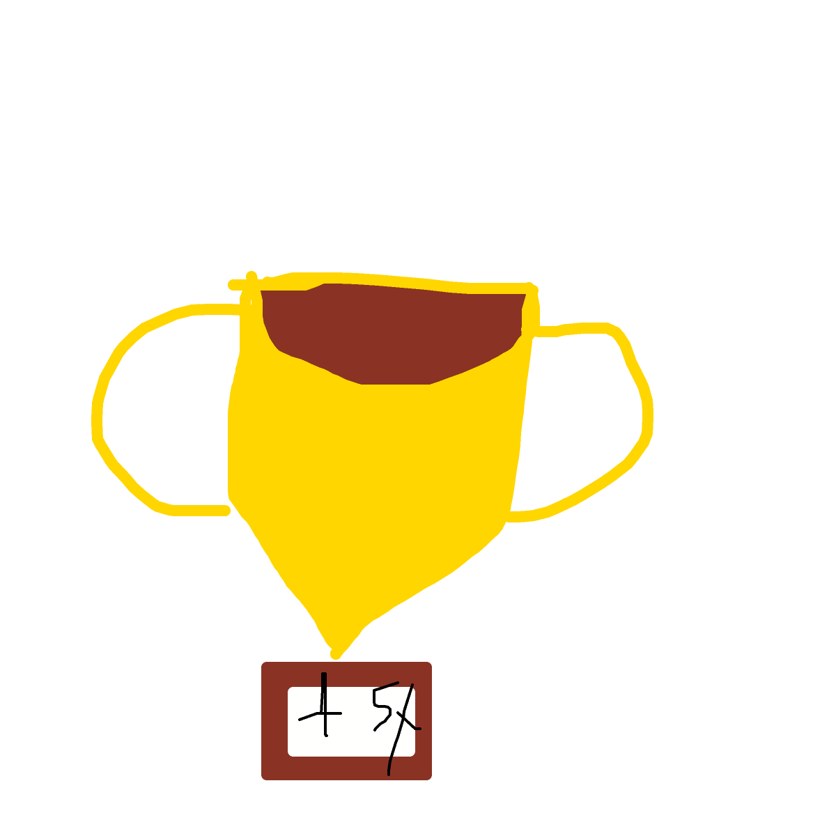 Trophy drawing by kurtie