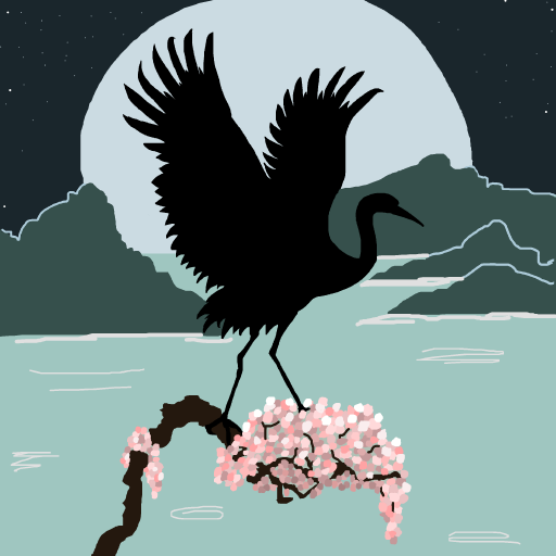 Crane drawing by firecracker