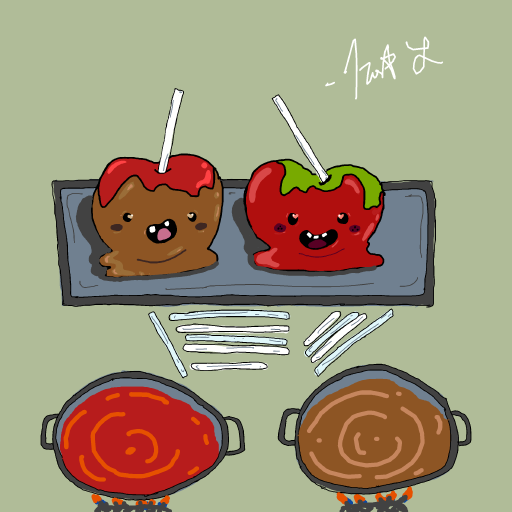 Candy Apple drawing by tris - art _ wow