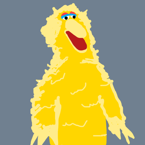Big Bird drawing by jashezilla