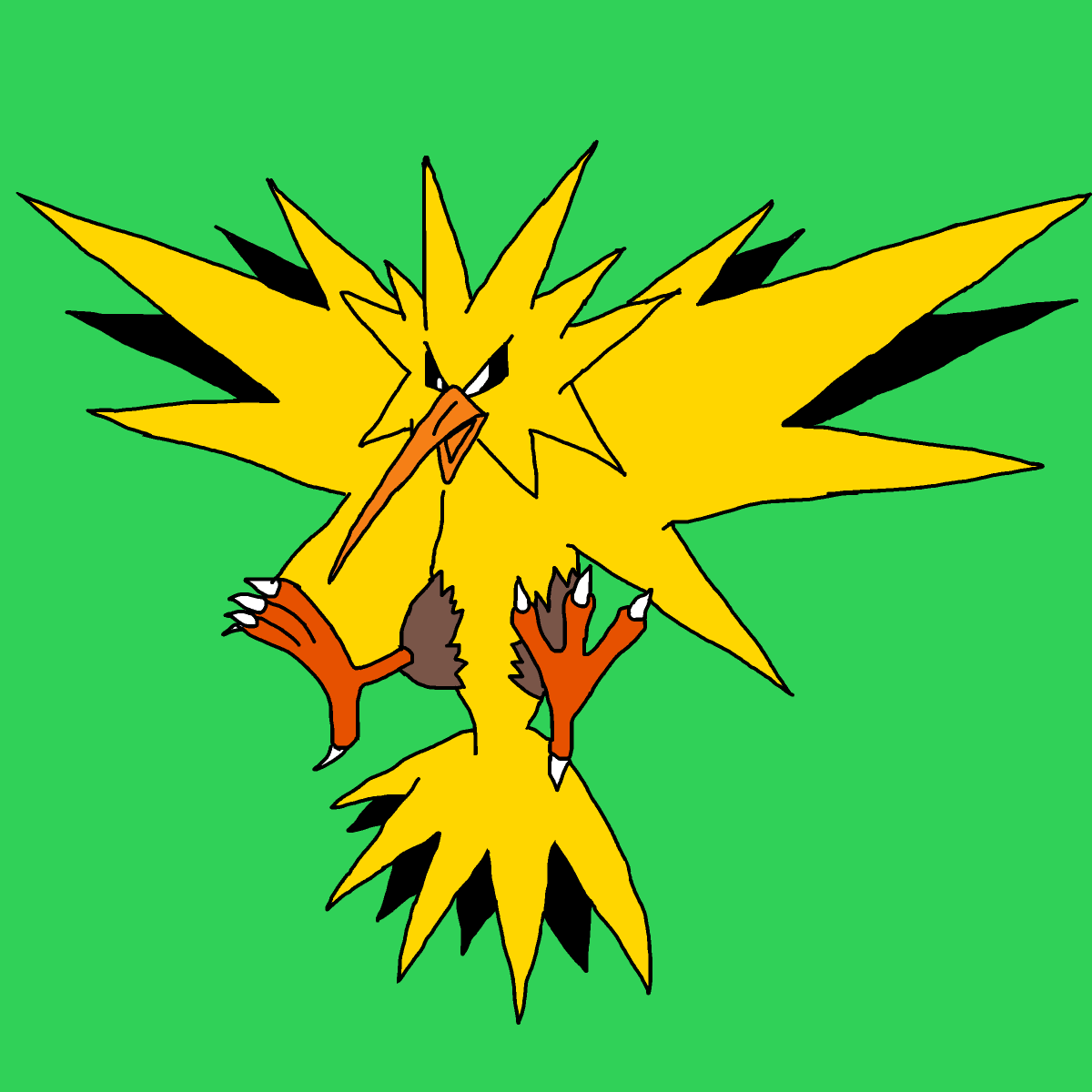 Zapdos drawing by carla