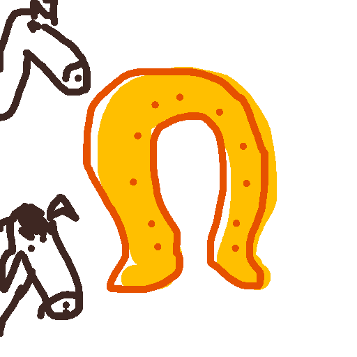 Horseshoe drawing by krissywissy