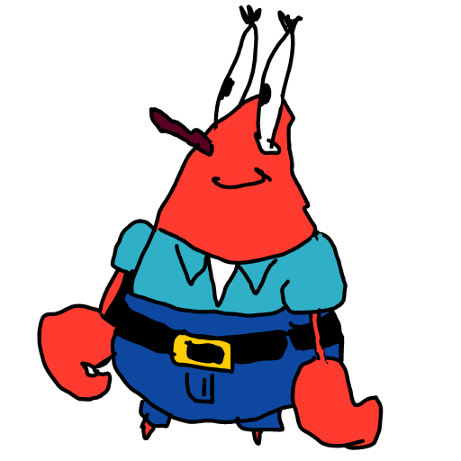Mr Krabs drawing by Guardianoflives