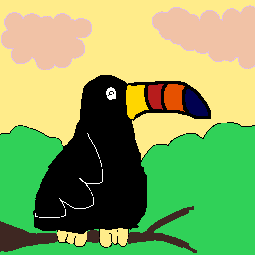Toucan drawing by pancakes palette