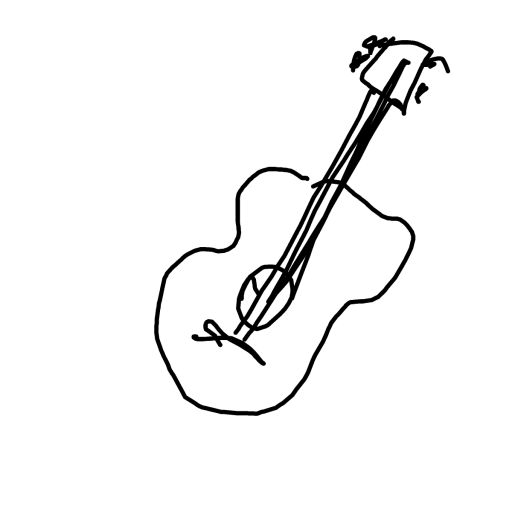 Guitar drawing by tomin31