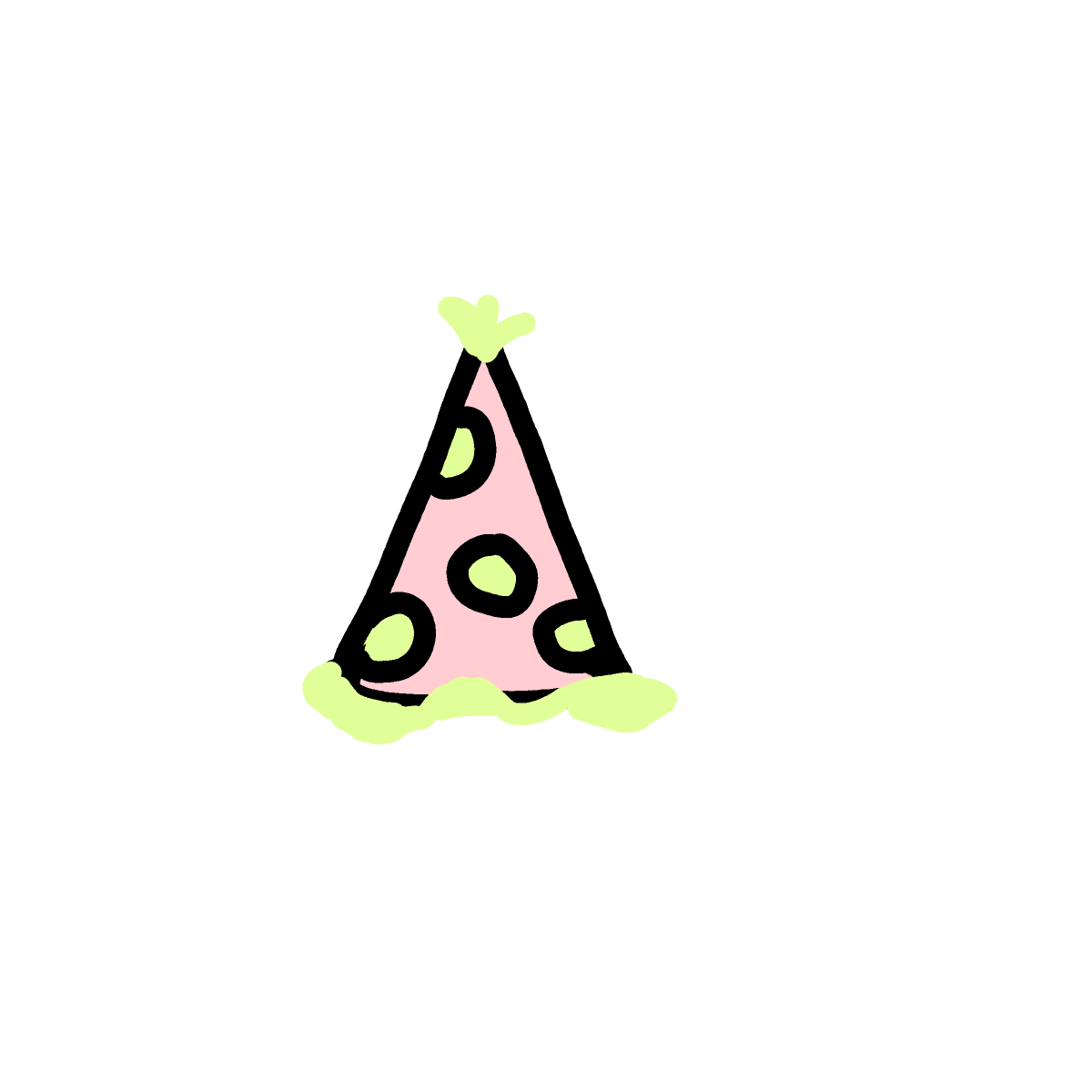 Party Hat drawing by 1singular_sensation
