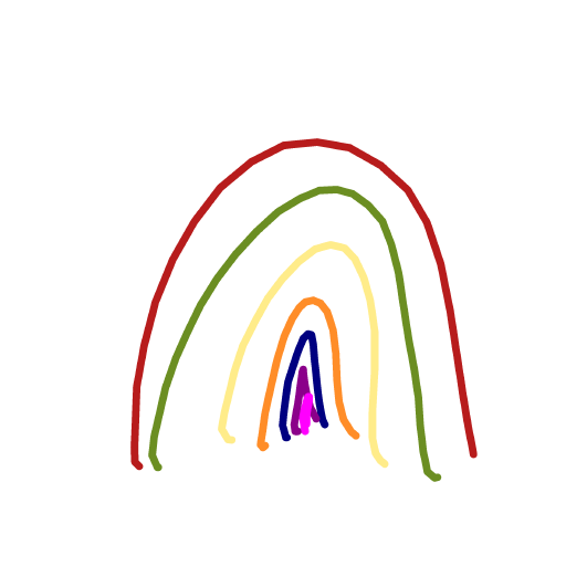 Rainbow drawing by calm-solid-data
