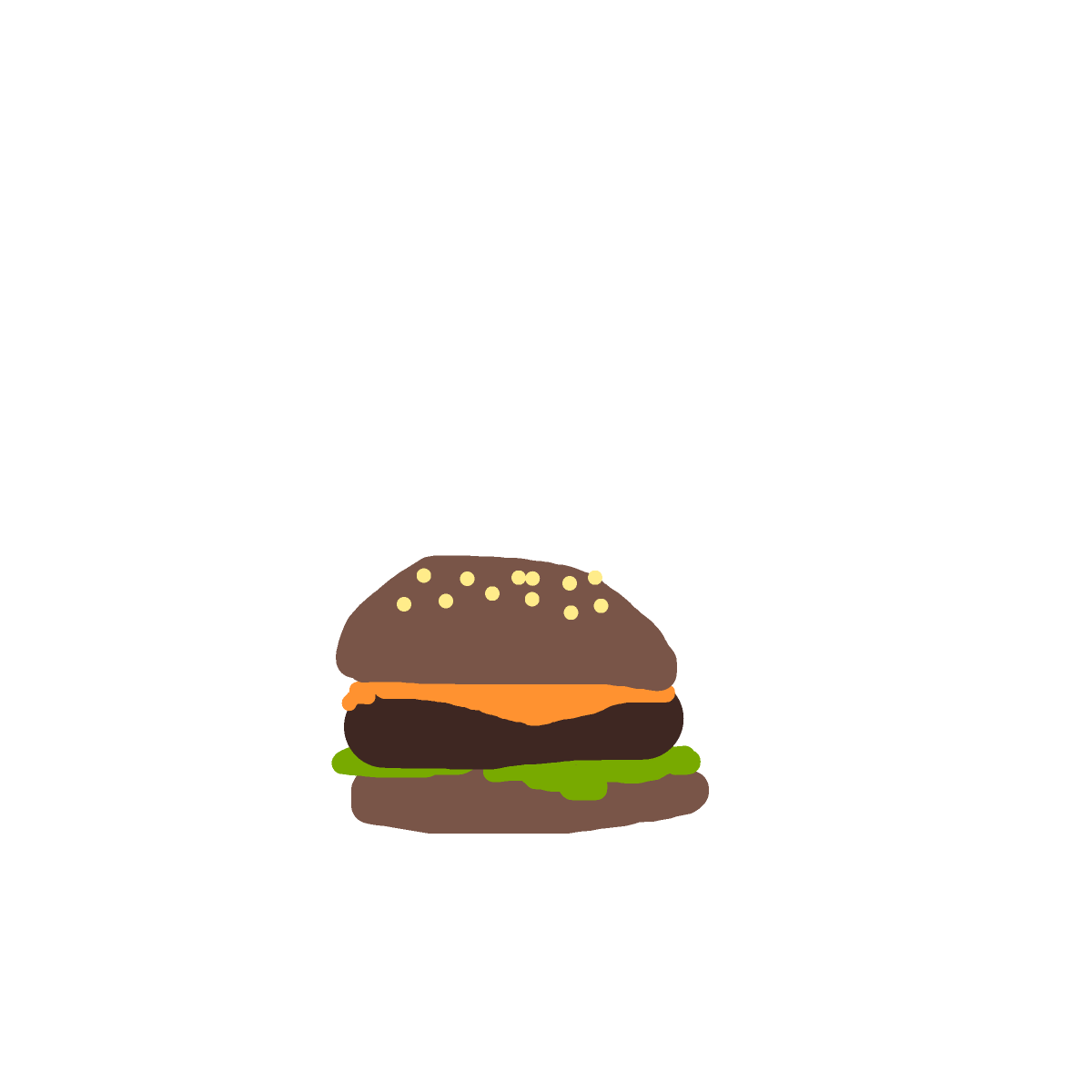 Burger drawing by mr inkwell