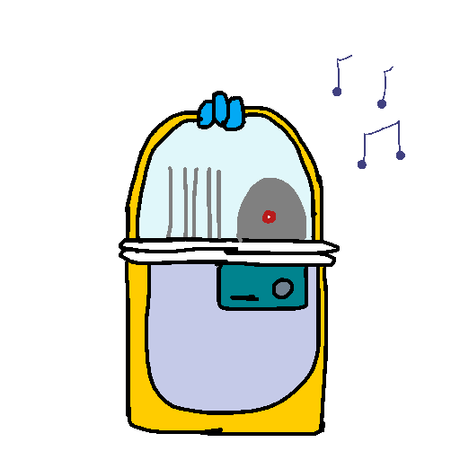 Jukebox drawing by kyle