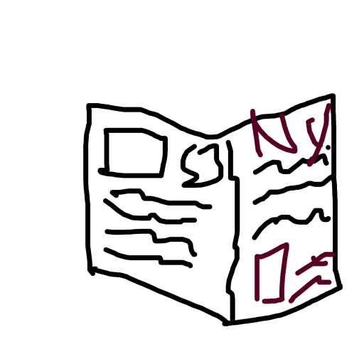 Newspaper drawing by calm-mild-weave